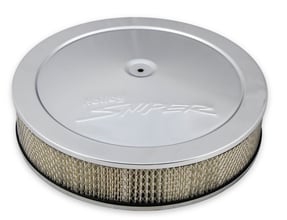 Sniper Air Cleaner Assembly, 14" x 3" - Chrome Finish