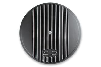 Vintage Series GM Licensed Air Cleaner - Satin Black Machined 1