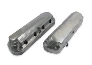 Holley 2-Piece Ford Style Valve Cover - Gen III/IV LS - Natural