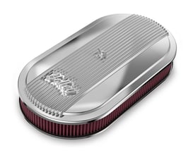 Holley Vintage Series Oval Air Cleaner - Polished