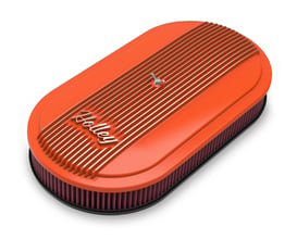 Holley Vintage Series Oval Air Cleaner - Factory Orange Machined