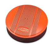 Vintage Series GM Licensed Air Cleaner - Factory Orange Machined