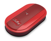 Holley Vintage Series Oval Air Cleaner - Gloss Red Machined