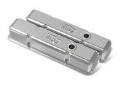 Holley Valve Covers - Vintage Series - Finned - SBC - Polished