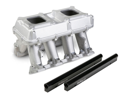 Holley Hi-Ram Intake - GM LS3/L92 EFI Hi-Ram Intake, 2 x 4150 (2 x 1000cfm sideways or inline mounting)