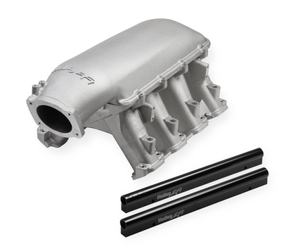 Holley Hi-Ram Intake Manifold - GM LT1 GM Gen V LT1 Hi-Ram, 1 x 105mm LS Throttle Body (Longitudinal Mount) w/Port EFI Provisions & Fuel Rails