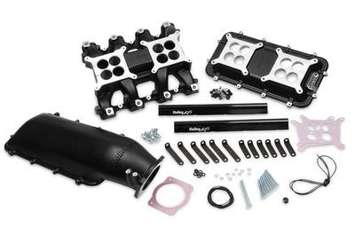 Holley Mid-Rise Intake - GM LS3/L92 w/ 95mm Top - Black All GM LS Gen III or IV engines equipped with LS3/L92 style rectangular ports. Mid-Rise EFI Intake Manifold Kit Black Ceramic Coated. 1500-6500RPM Power Band.