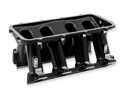 Holley Hi-Ram Lower Manifold - GM LS1/LS2/LS6 LS1/LS2/LS6 Cathedral Port EFI Base Only-Black