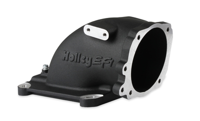 EFI Throttle Body Intake Elbow-Black Finish EFI Throttle Body Intake Elbow 4150 - Fits Ford Throttle Bodies-Black Finish