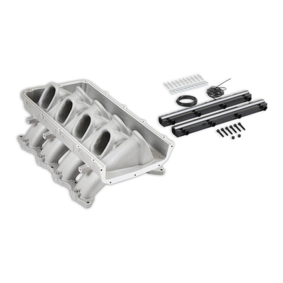 ULTRA LO-RAM BASE, FORD COYOTE FRONT FEED Ultra Lo-Ram Intake Base - No Top Included