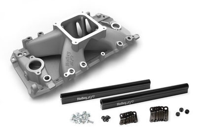 Holley EFI Intake - Chevy Big Block V8 EFI Holley EFI Intake Manifold 396, 402, 427, 454, 502 for 4500 Style Flange, Rectangular Port Heads