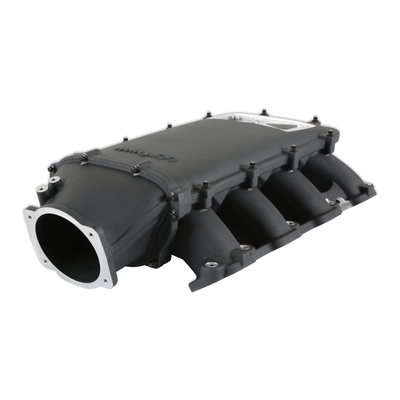 Holley Ultra Lo-Ram Manifold Kit- GM Gen V LT Front-Feed - OE Direct Injection Only - Black Finish