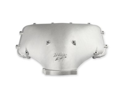 HI-RAM 95MM Cast Side Mount Plenum Top Cast Finish- Ford 86-95 5.0L Style throttle body patterns