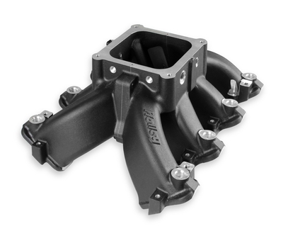 Single Plane EFI 4500 Split-Design Race Intake Manifold- GM LS1/LS2/LS6 Split-Design Race Intake Manifold- GM LS1/LS2/LS6 Black Finish with Fuel Rails