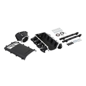 Holley Ultra Lo-Ram Manifold Kit and Port Injection Fuel Rails- GM Gen V LT Front-Feed - With Port Injection - Black Finish