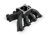 Holley Single Plane Split-Design Race Intake Manifold- GM LS1/LS2/LS6- Black Carbureted single plane split-design race intake manifold. Fits all GM LS Gen III or IV engines equipped with LS1/LS2/LS6 style cathedral port cylinder heads