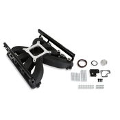 Single plane intake manifold for Gen III Hemi, EFI Black fits 2009-2023 5.7-liter, 2005-2010 6.1-liter and 2011-2023 6.4-liter Chrysler Gen III Hemi engines.