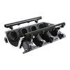 Holley Ultra Lo-Ram Manifold Base and Port Injection Fuel Rails- GM Gen V LT Front-Feed - With Port Injection - Black Finish