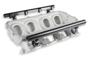 Base Manifold and Rail Kit for Lo-Ram - LS1/LS2/LS6 Satin Finish with Single Injector manifold and fuel rails