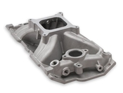 Holley Single Plane Intake Manifold- Chevy Small Block V8 Intake Manifold 1957-1986 262ci-400ci, 1987-later with Aluminum Heads