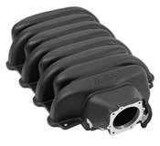 Holley Low-Profile Intake Manifold - Godzilla - Black Powdercoat Fits Ford 7.3L Godzilla Engine