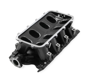 Holley Black 351W Ford Hi-Ram EFI Manifold Base Black Ford 351W (9.5" Deck) Ford Hi-Ram Intake Manifold Base