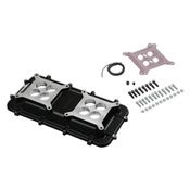 Holley Mid-Rise Plenum Base Adapter Kit - Black Mid-Rise Plenum Base Adapter Kit - GM LS1/LS2/LS6 - Black