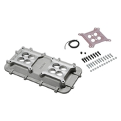 Holley Mid-Rise Plenum Base Adapter Kit - GM LS1/LS2/LS6 The Modular Mid-Rise intake utilizes the popular Holley LS1/LS2/LS6 cathedral port Mid-Rise 2 x 4 intake manifold along with a plenum base adapter and a Holley 92MM EFI plenum top which converts it into a Mid-Rise EFI intake manifold.