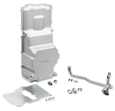 Holley GM LS Swap Oil Pan - Most Front Clearance Fits LS Swapped GM Muscle Car/Classic Car/Trucks and any LS Swapped Vehicles Requiring Even More Clearance than the 302-1 and 302-2 Provide