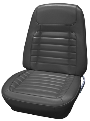 1968 CHEVROLET CAMARO "DELUXE" BUCKET SEAT UPHOLSTERY - BLACK