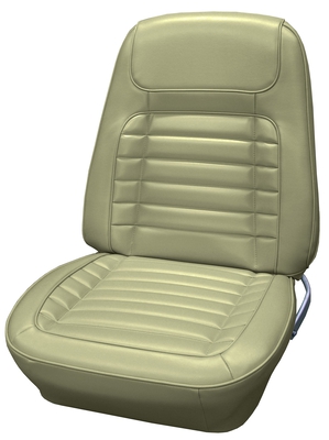 1968 CHEVROLET CAMARO "DELUXE" BUCKET SEAT UPHOLSTERY - WILLOW GOLD