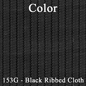 1971 CHEVROLET MONTE CARLO SPLIT BENCH CLOTH UPHOLSTERY - SRM BLACK CLOTH/BLACK