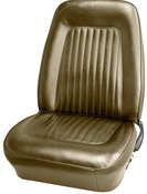 1967 CHEVROLET CAMARO "STANDARD" BUCKET SEAT UPHOLSTERY - GOLD