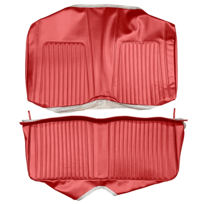 1967-1968 CHEVROLET CAMARO "STANDARD" FIXED CNV REAR UPHOLSTERY- RED