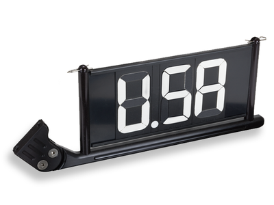 Lokar 3 Digit Dial-In Board, 1 1/2" Cage Mount BLACK