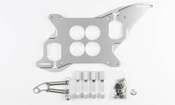 4150 SERIES CARBURETOR 4 HOLE (1.75") PLENUM ROD TYPE THROTTLE BRACKET & SPRING CLEAR FINISH