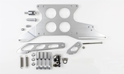 4500 SERIES CARBURETOR 4 HOLE ( 2.125") PLENUM PUSH/PULL THROTTLE CABLE BRACKET & SPRING RAW FINISH