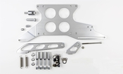 4500 SERIES CARBURETOR 4 HOLE ( 2.375") PLENUM PUSH/PULL THROTTLE CABLE BRACKET & SPRING CLEAR FINISH