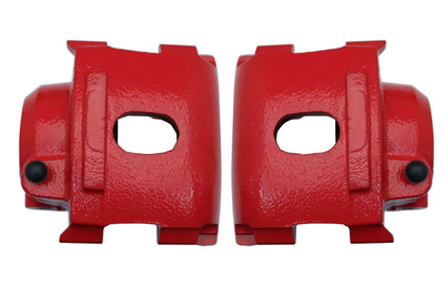 1962-1972 Mopar Front Single Piston Calipers Red Powder Coat (Both L+R Sides)