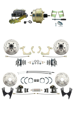 1959-1964 GM Full Size Front & Rear Power Disc/Disc Brake Booster & Wheel Conversion Kit #1 (Impala, Bel Air, Biscayne)