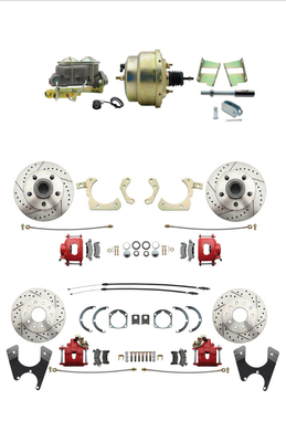 1959-1964 GM Full Size Front & Rear Power Disc/Disc Brake Booster & Wheel Conversion Kit #2 (Impala, Bel Air, Biscayne)