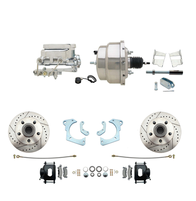 1965-1968 GM Full Size Front Conversion Booster & Wheel Kit #2 (Impala, Bel Air, Biscayne)