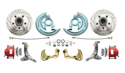 1962-1967 Chevy Nova Stock Height Front Disc Brake Wheel Conversion Kit #2