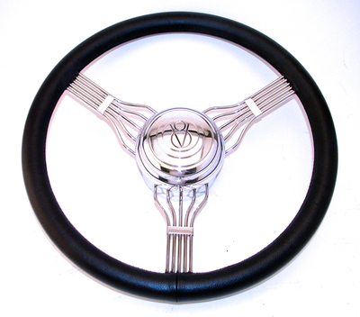 15" Stainless Steel Banded Banjo Style Steering Wheel