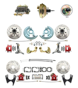 1962-1967 Nova Power Front & Rear Disc Brake Conversion Kit #1 w/ 9" 3 Stud Booster Kit