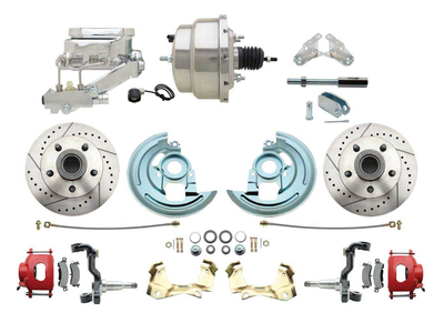 1964-1972 GM A Body Stock Height Front Disc Brake Booster & Wheel Conversion Kit #4