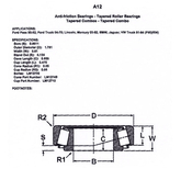 A12 Bearing See Description for Fitment